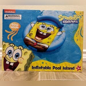 Nickelodeon SpongeBob Inflatable Pool Island Float 60 in Wide